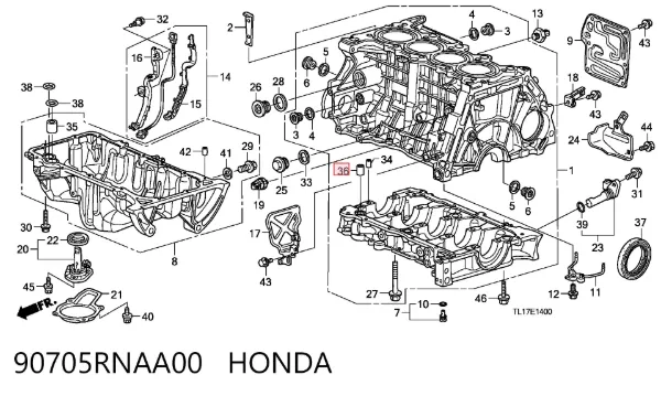  90705RNAA00 Honda