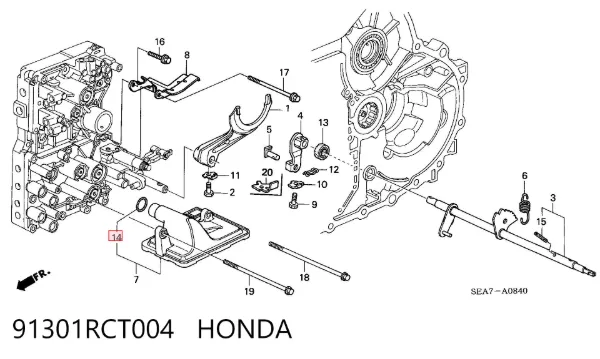  91301RCT004 Honda