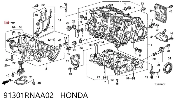  91301RNAA02 Honda