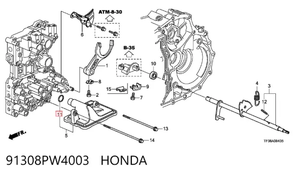 Фильтр АКПП 91308PW4003 Honda