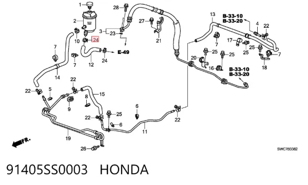  91405SS0003 Honda