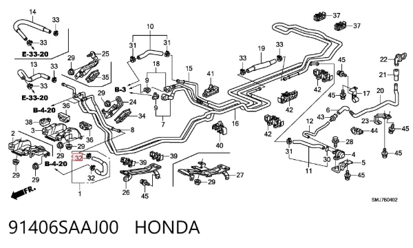  91406SAAJ00 Honda