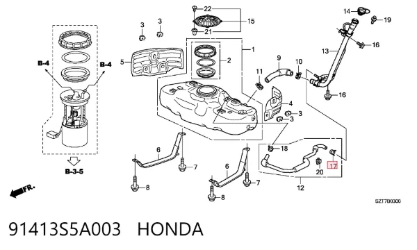  91413S5A003 Honda