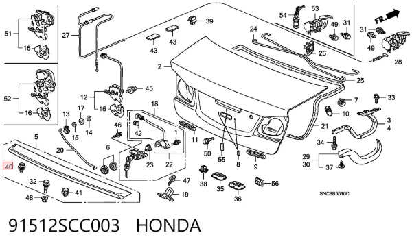  91512SCC003 Honda