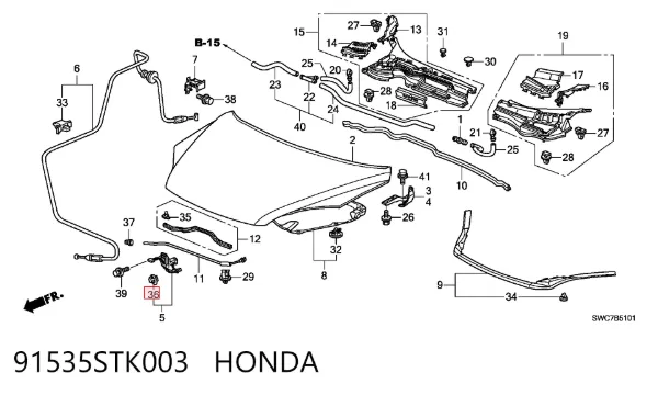  91535STK003 Honda