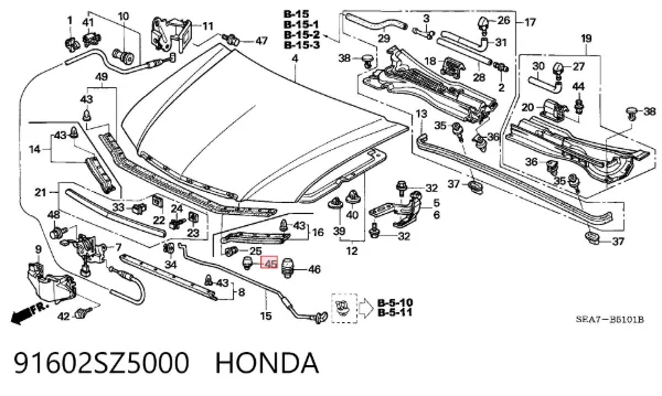  91602SZ5000 Honda