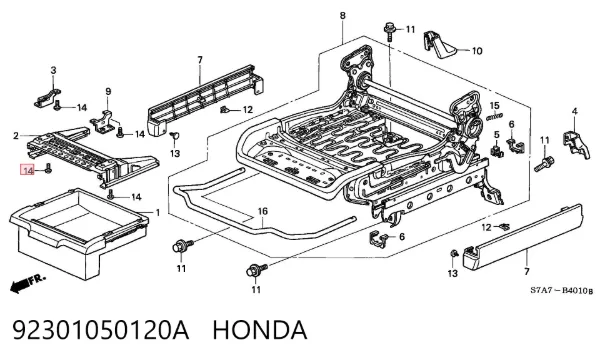  92301050120A Honda