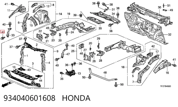  934040601608 Honda