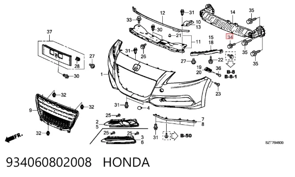  934060802008 Honda
