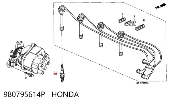 Свечи зажигания 980795614P Honda