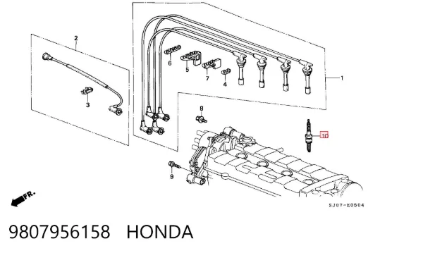 Свечи зажигания 9807956158 Honda