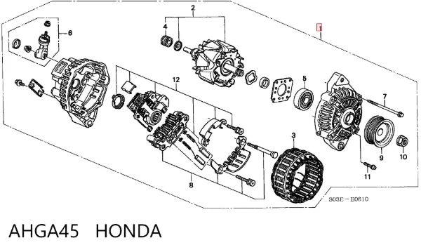 Генератор AHGA45 Honda