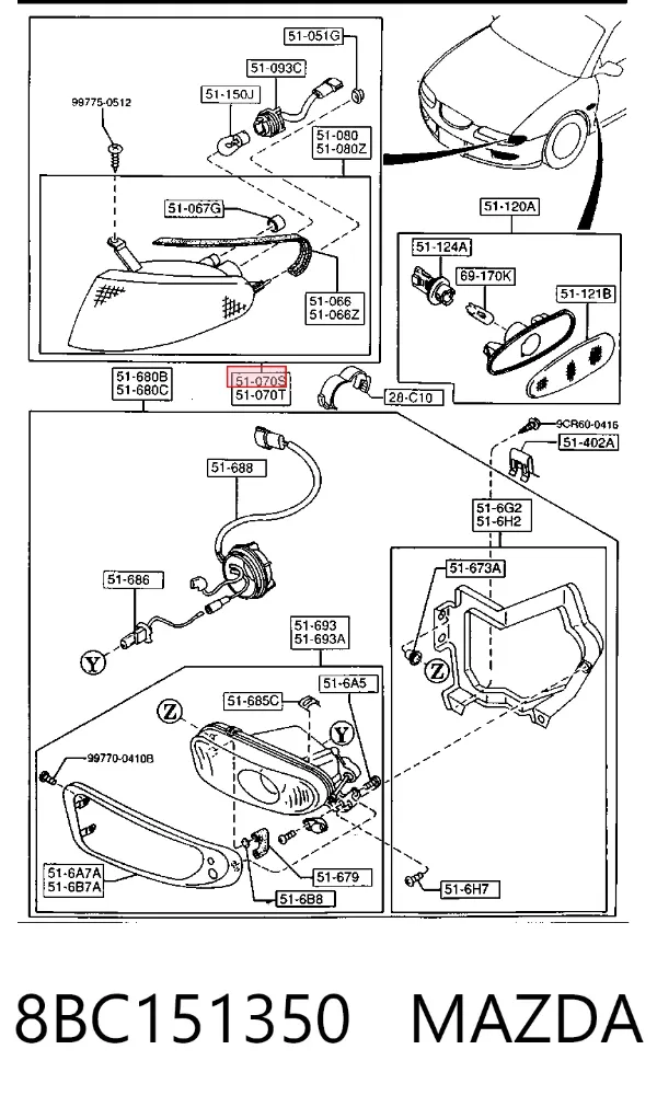  8BC151350 Mazda