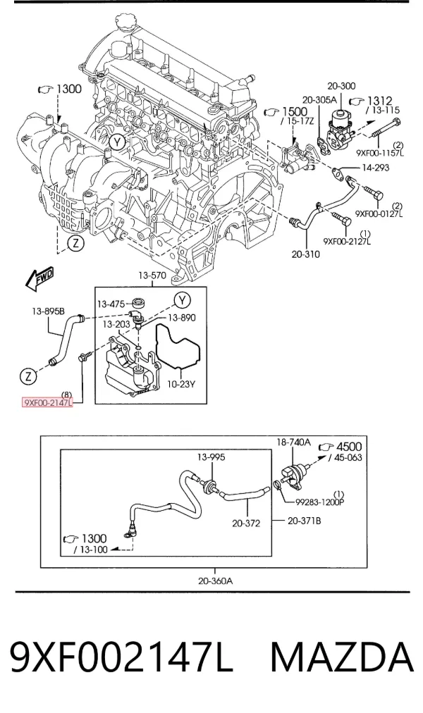  9XF002147L Mazda