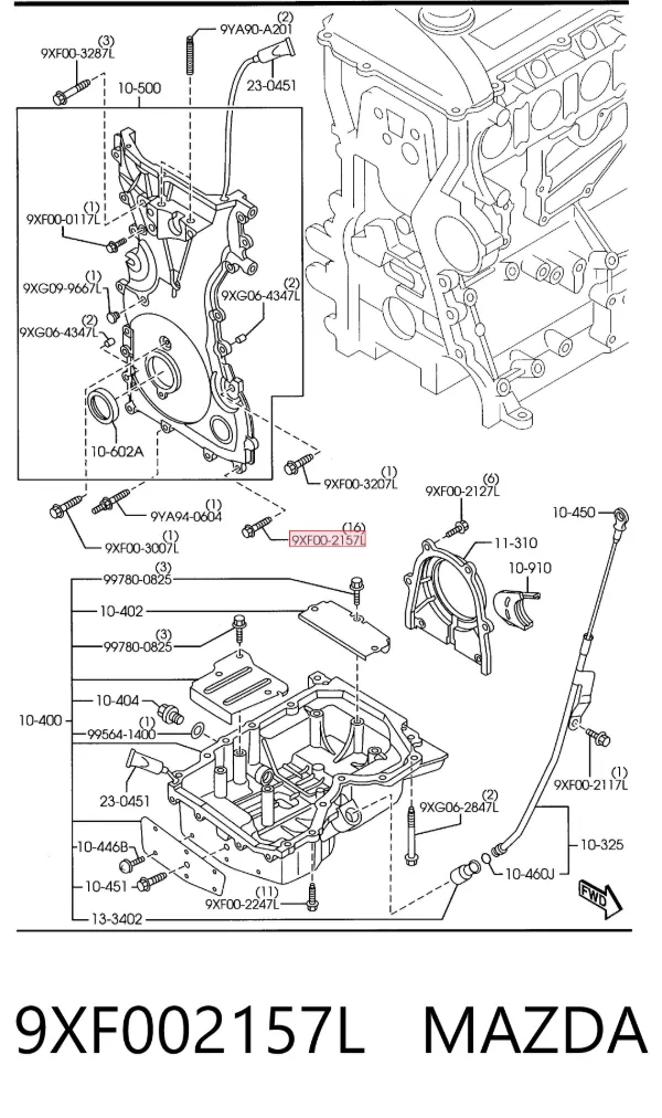  9XF002157L Mazda