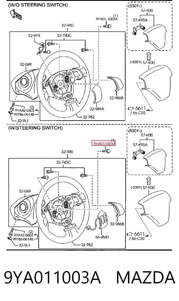  9YA011003A Mazda