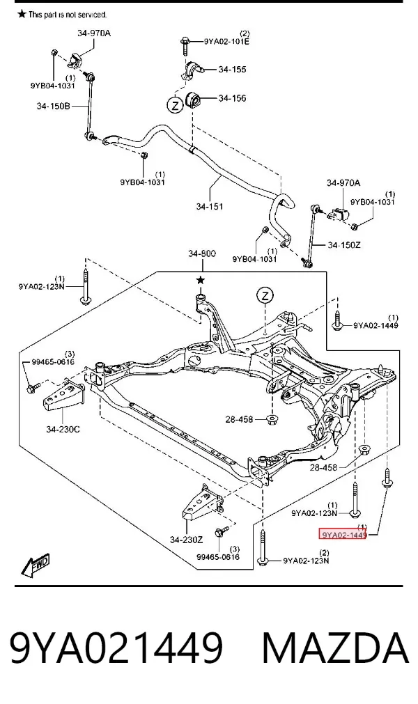  9YA021449 Mazda