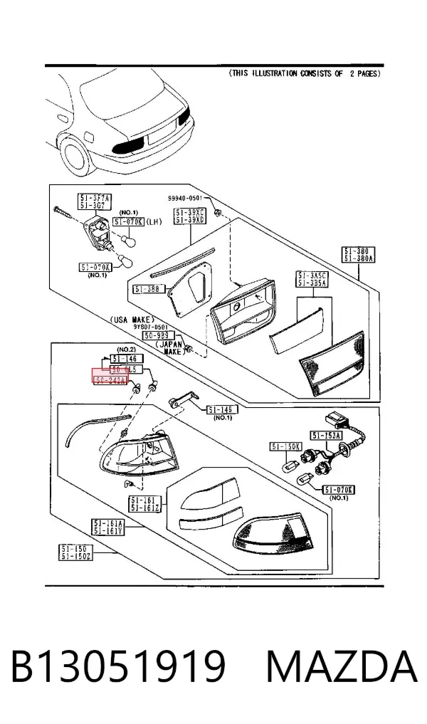  B13051919 Mazda
