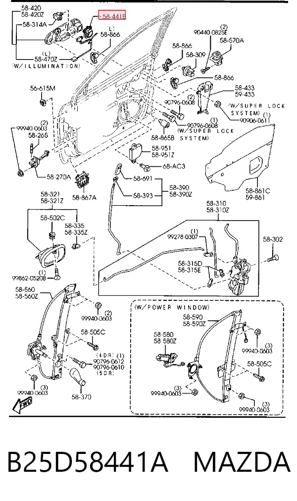  B25D58441A Mazda