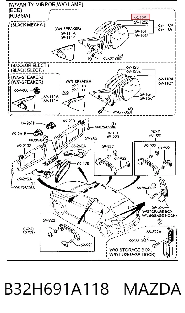  B32H691A118 Mazda