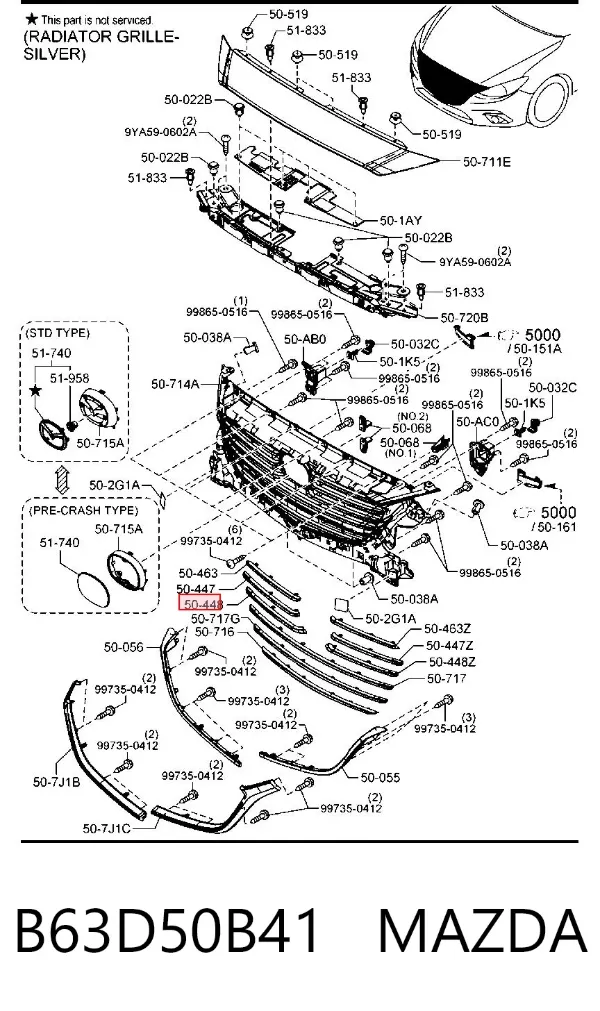  B63D50B41 Mazda