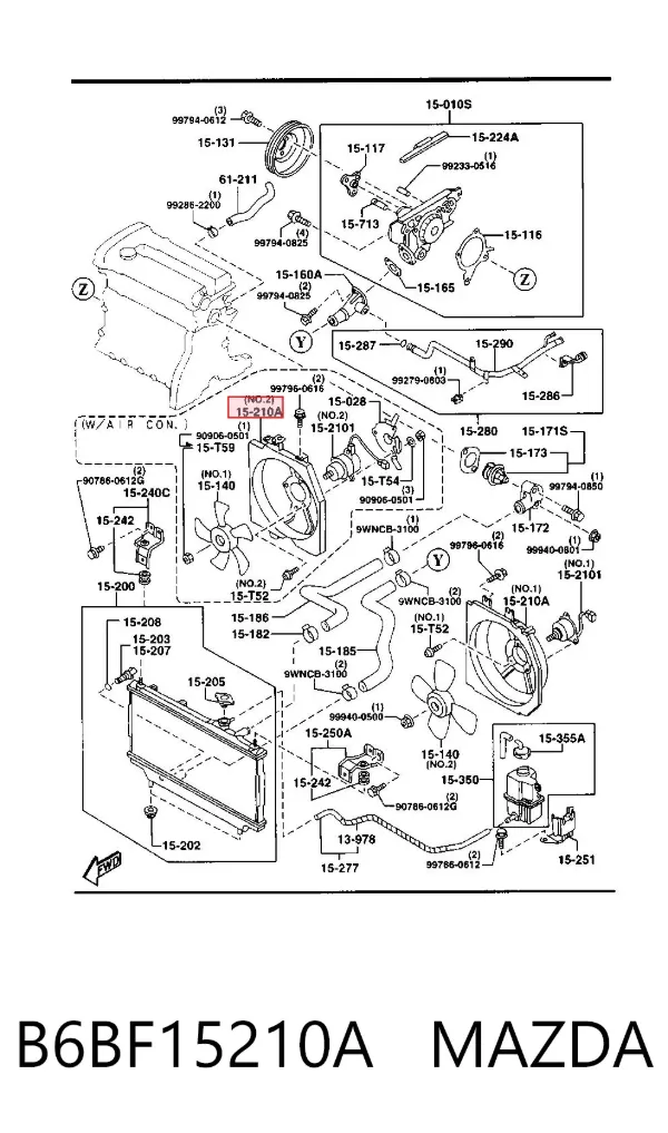  B6BF15210A Mazda