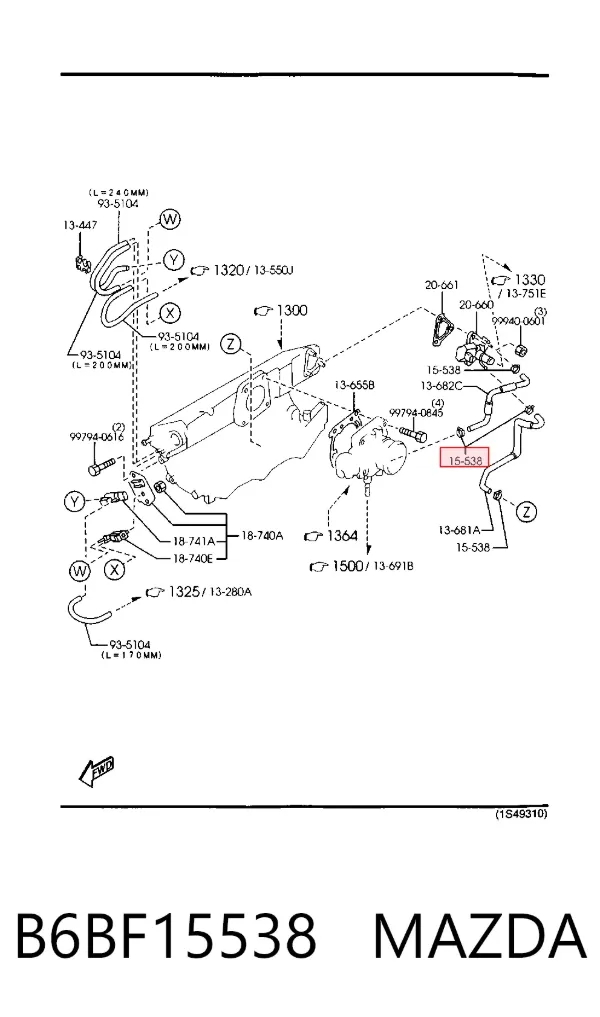  B6BF15538 Mazda
