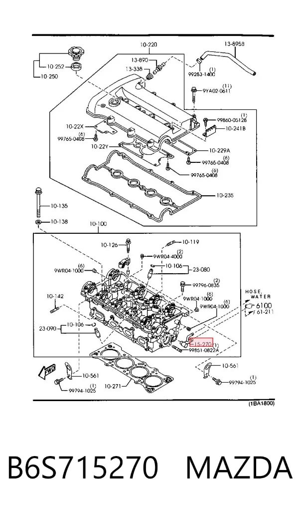  B6S715270 Mazda