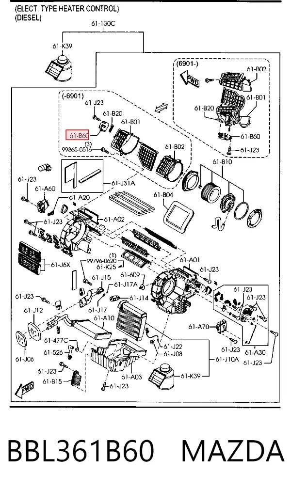  BBL361B60 Mazda