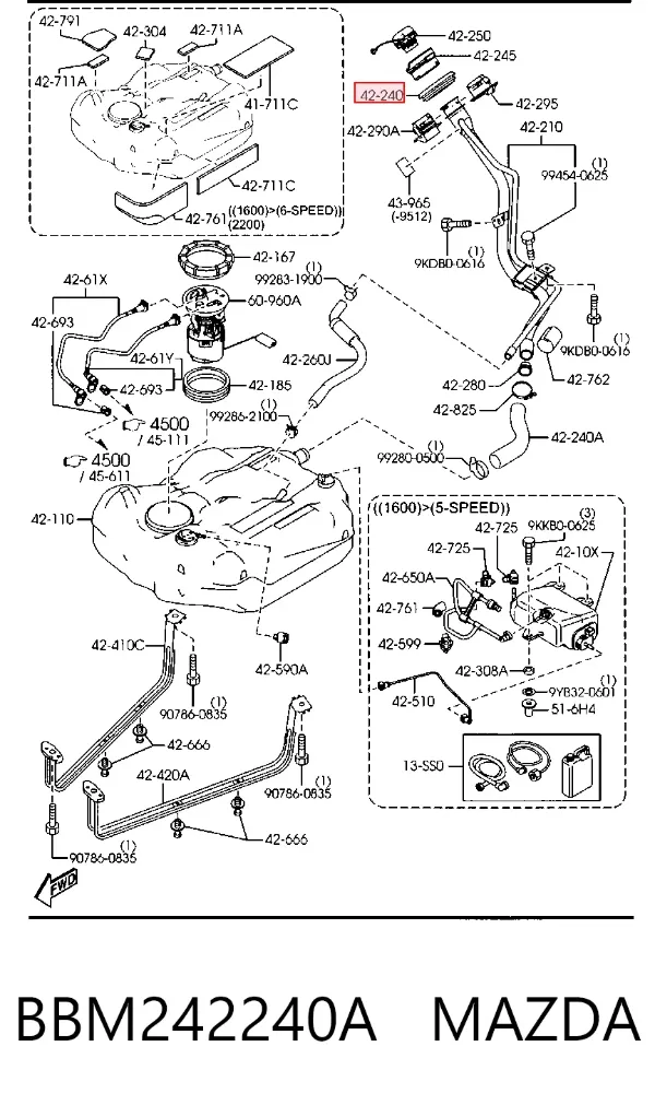 BBM242240A Mazda