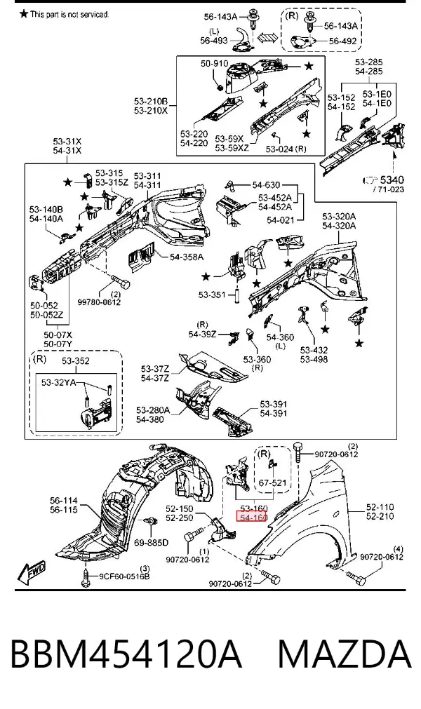 BBM454120A Mazda
