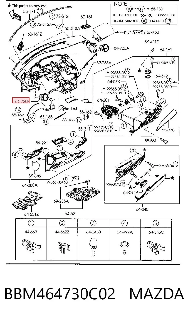  BBM464730C02 Mazda