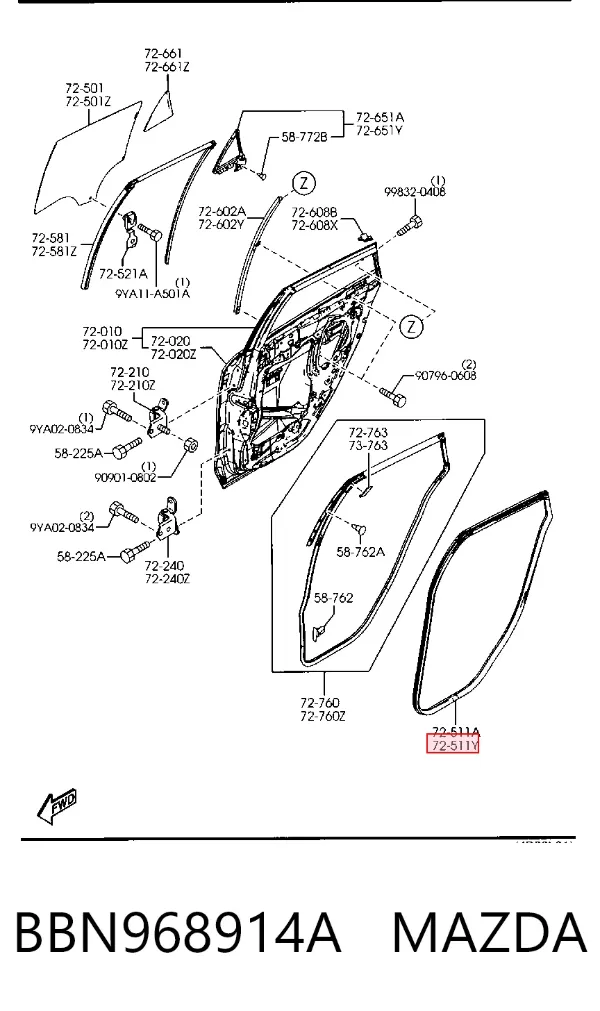  BBN968914A Mazda