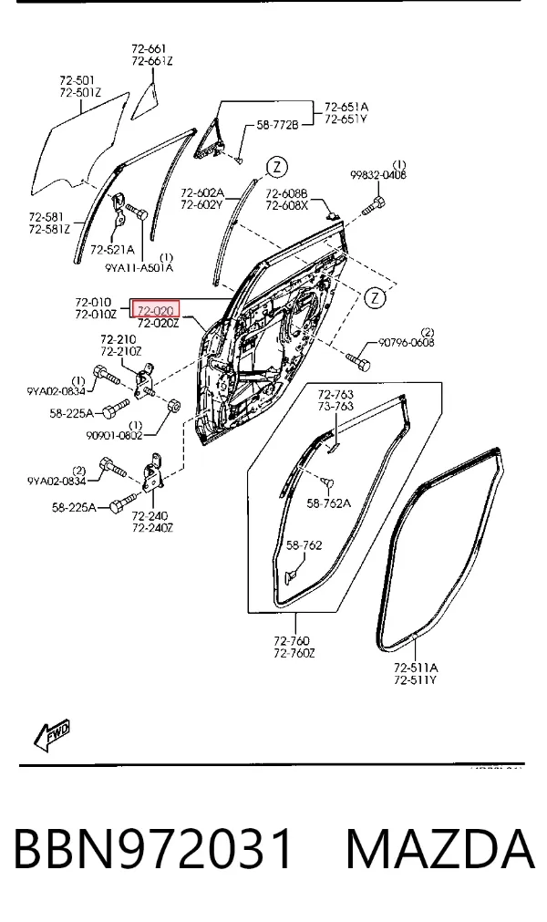  BBN972031 Mazda