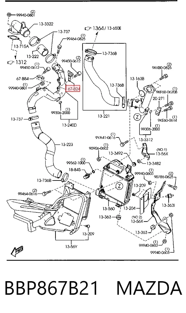  BBP867B21 Mazda