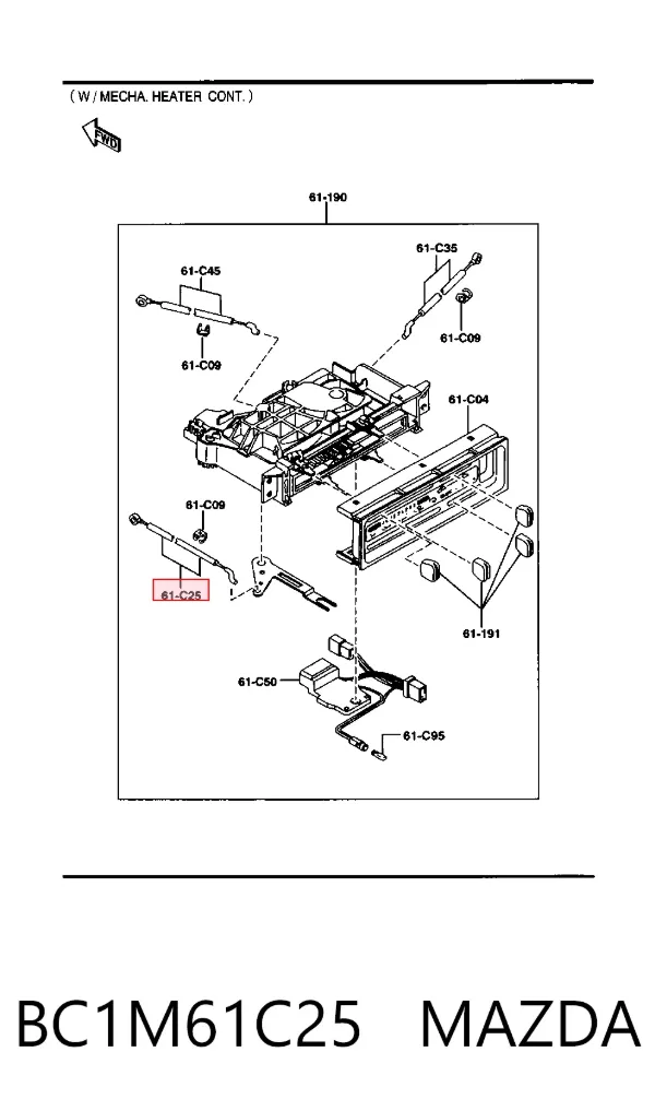  BC1M61C25 Mazda