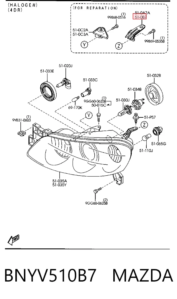  BNYV510B7 Mazda