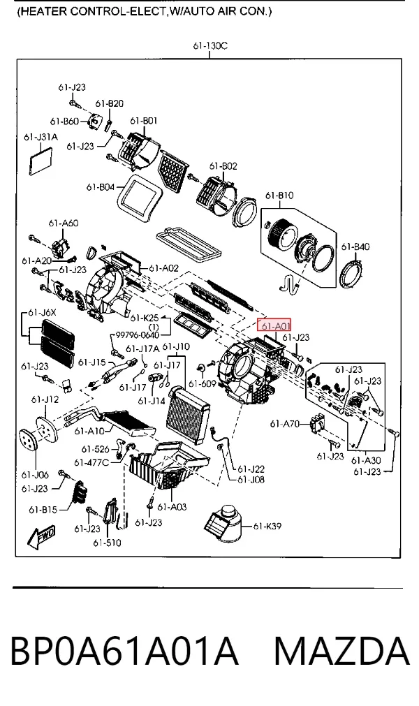 BP0A61A01A Mazda