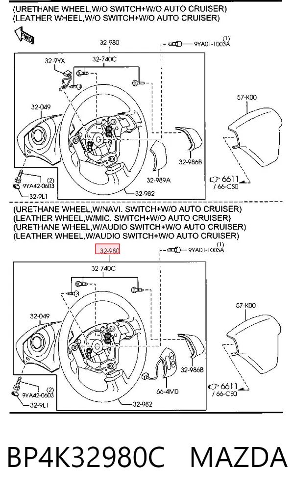 Руль Mazda 3 BK12