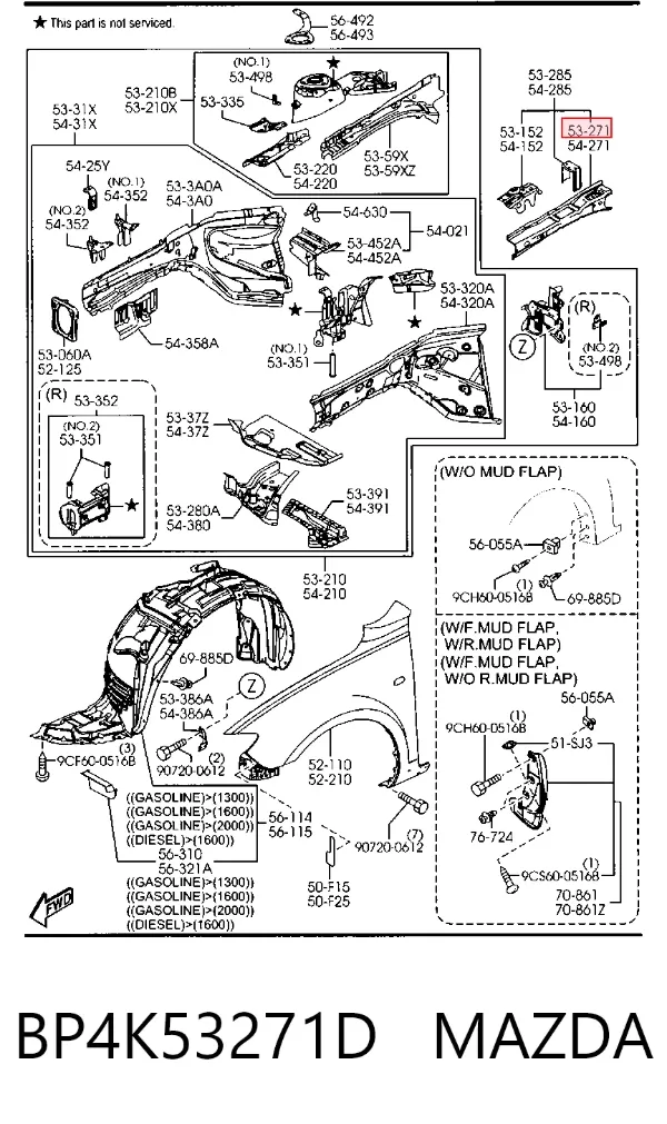  BP4K53271D Mazda