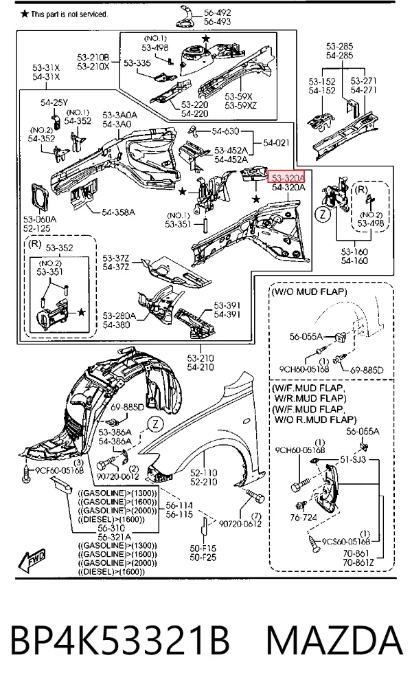  BP4K53321B Mazda