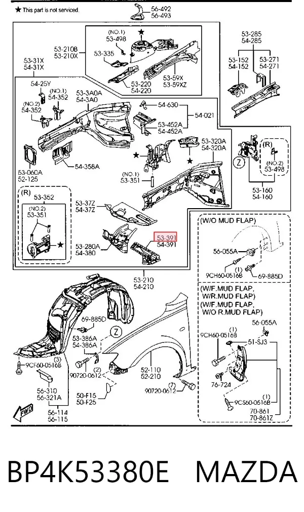  BP4K53380E Mazda