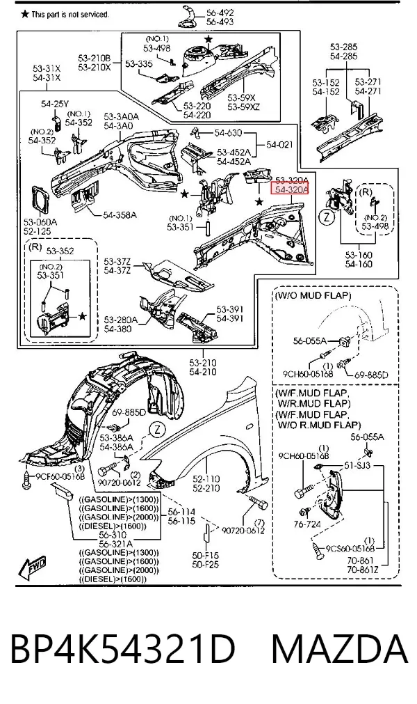  BP4K54321D Mazda
