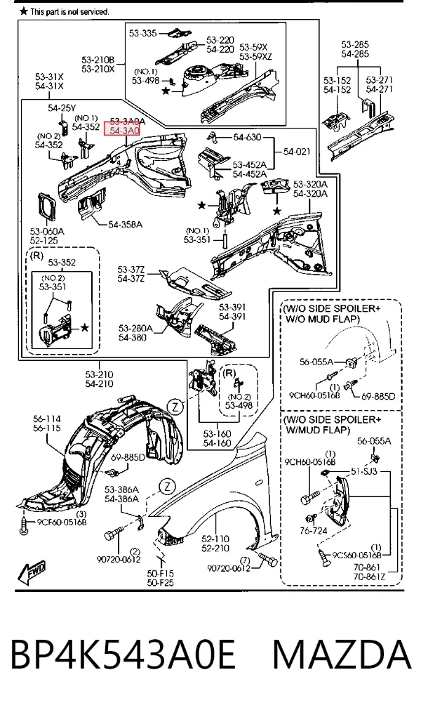  BP4K543A0E Mazda