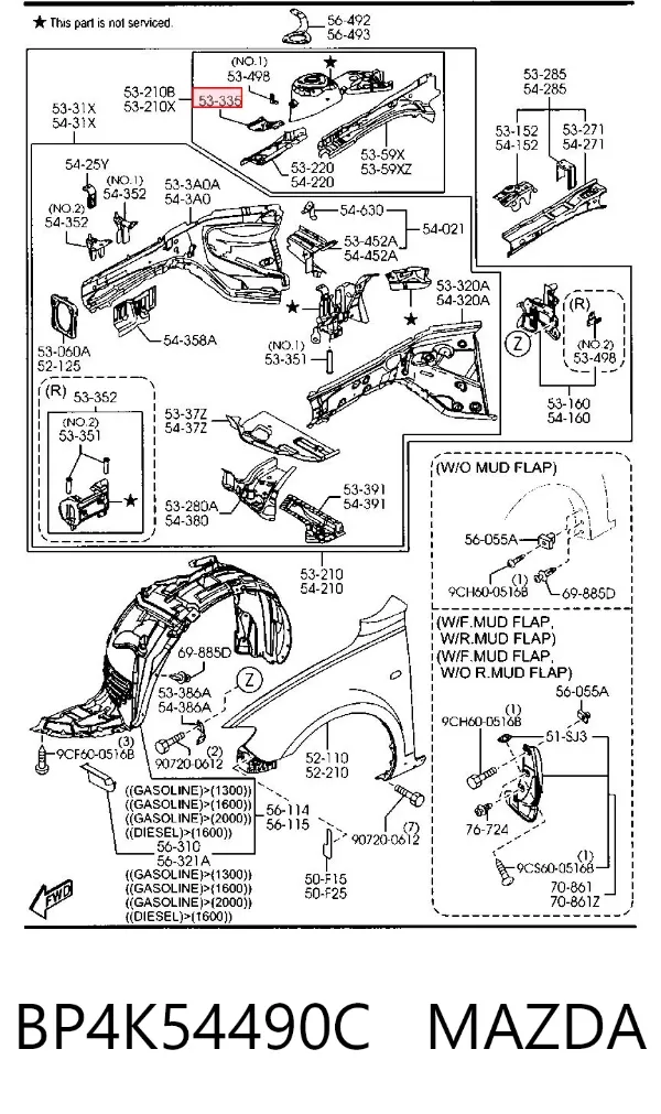  BP4K54490C Mazda