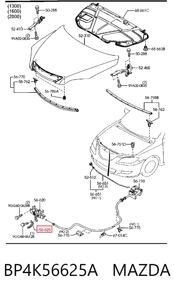  BP4K56625A Mazda