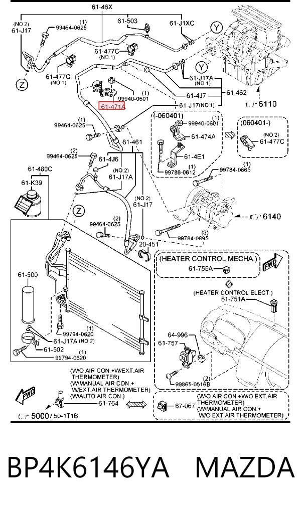  BP4K6146YA Mazda