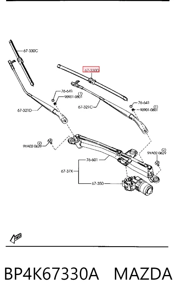 BP4K67330A Mazda