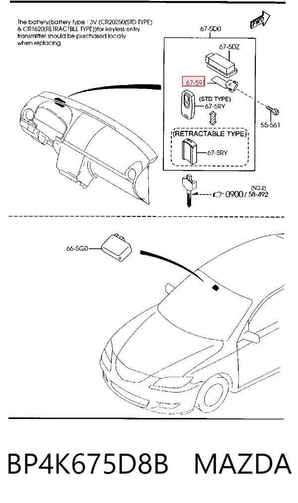  BP4K675D8B Mazda