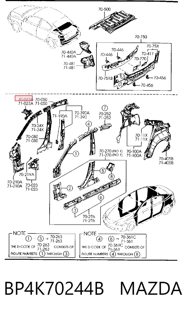  BP4K70244B Mazda